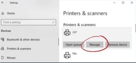 manage printer settings